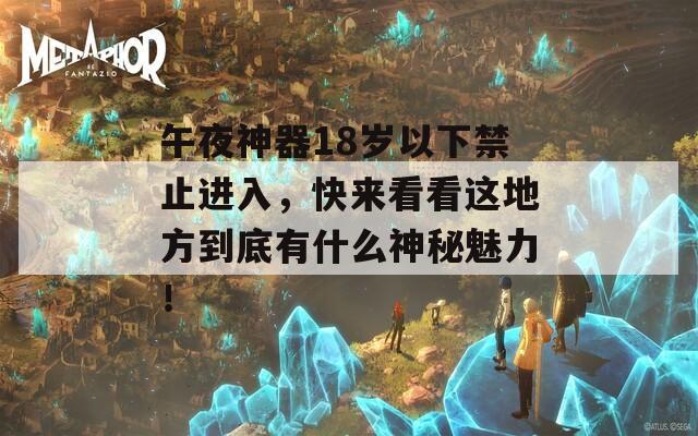 午夜神器18岁以下禁止进入，快来看看这地方到底有什么神秘魅力！