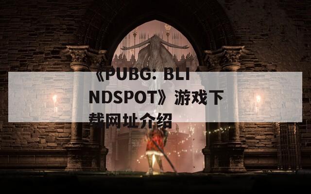 《PUBG: BLINDSPOT》游戏下载网址介绍