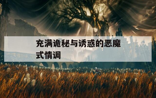 充满诡秘与诱惑的恶魔式情调