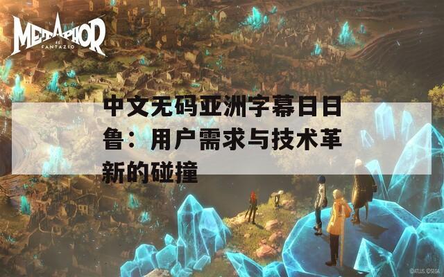 中文无码亚洲字幕日日鲁：用户需求与技术革新的碰撞