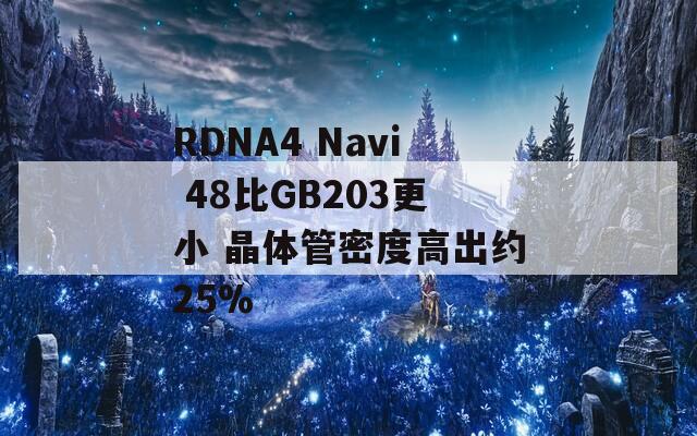 RDNA4 Navi 48比GB203更小 晶体管密度高出约25%