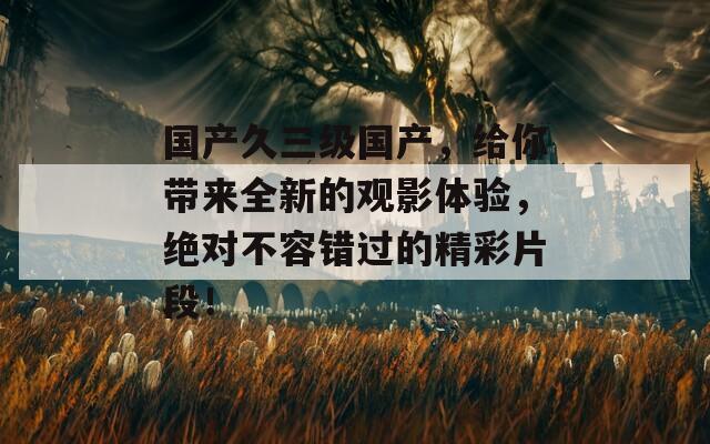 国产久三级国产，给你带来全新的观影体验，绝对不容错过的精彩片段！