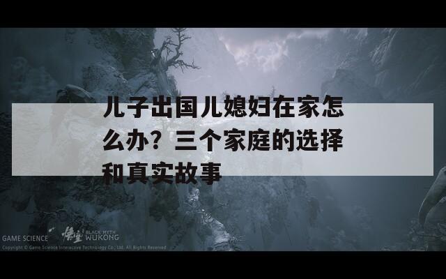 儿子出国儿媳妇在家怎么办？三个家庭的选择和真实故事