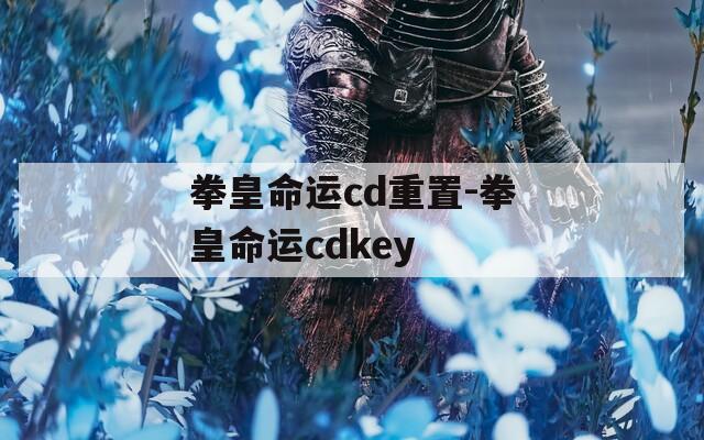 拳皇命运cd重置-拳皇命运cdkey