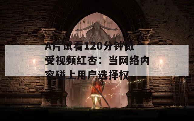 A片试看120分钟做受视频红杏：当网络内容碰上用户选择权