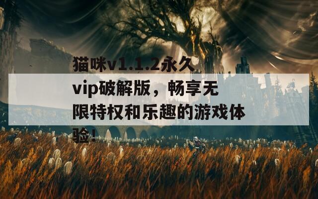 猫咪v1.1.2永久vip破解版，畅享无限特权和乐趣的游戏体验！