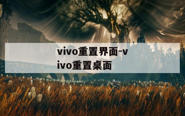 vivo重置界面-vivo重置桌面