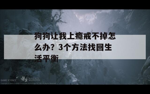 狗狗让我上瘾戒不掉怎么办？3个方法找回生活平衡