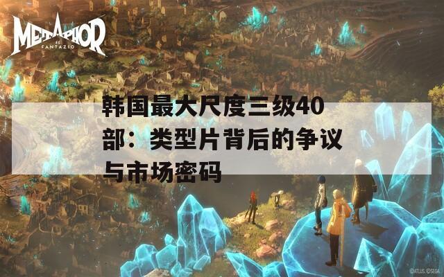 韩国最大尺度三级40部：类型片背后的争议与市场密码