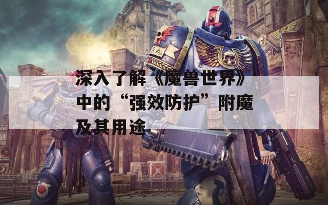 深入了解《魔兽世界》中的“强效防护”附魔及其用途