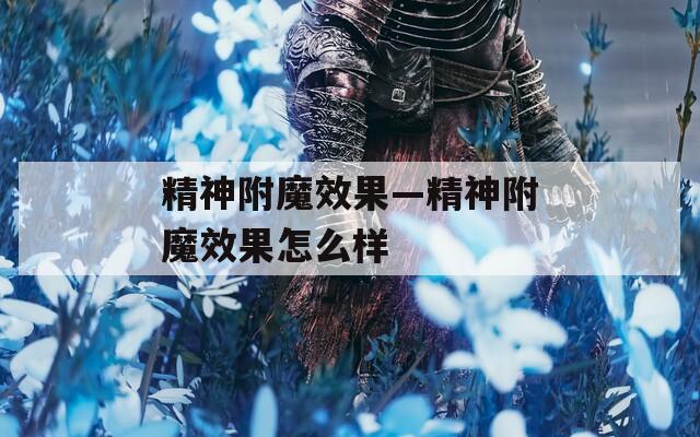 精神附魔效果—精神附魔效果怎么样