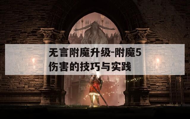 无言附魔升级-附魔5伤害的技巧与实践