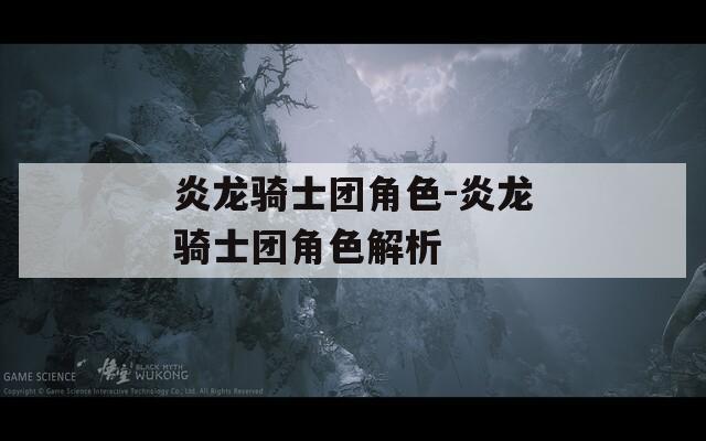 炎龙骑士团角色-炎龙骑士团角色解析